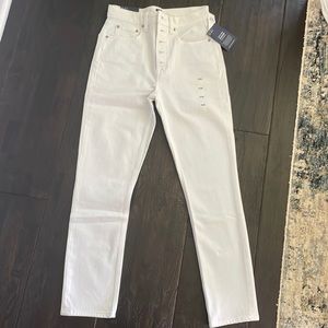 Brand new white high waist white jeans size 2/26
